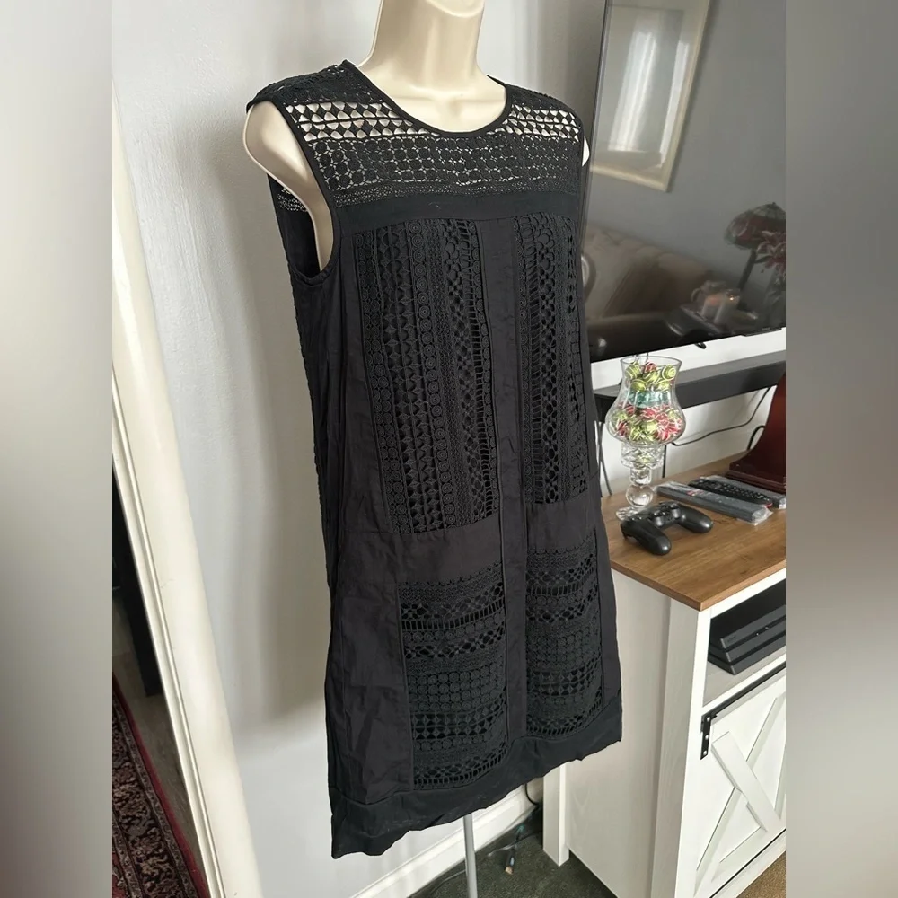 J.CREW Elegant Black Lace Dress size TXS